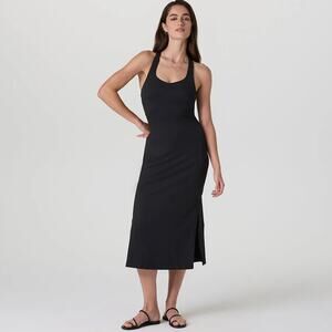 Vuori Halo Racerback Midi Dress Black Size XL
